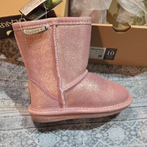 BearPaw Shimmering Pink Boots 10 Toddler